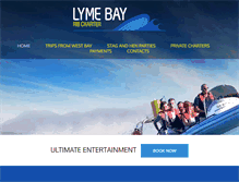 Tablet Screenshot of lymebayribcharter.co.uk